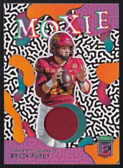 2023 Panini Chronicles Draft Picks Elite Moxie Jerseys Brock Purdy