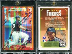 1996 Topps Finest Franchises Refractor Bronze Frank Thomas