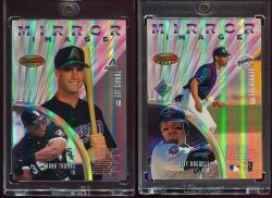 1997  Bowmans Best Mirror Image Refractor Inverted  Frank Thomas Jeff Bagwell Derek Lee Travis Lee