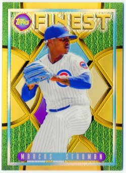 2022 Topps Finest Flashbacks Gold Refractor Marcus Stroman