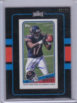 Alshon Jeffery Autographed Jersey - 2012 Topps Finest Blue