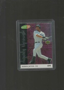 2004 Upper Deck upperdeck powerup shining through insert derek jeter upperdeck poweruo shining through insert