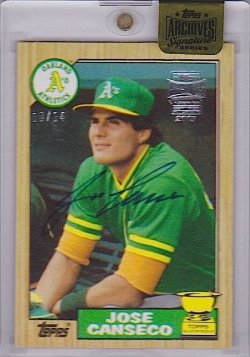 2015 Topps Archives Signature Series Jose Canseco 1990 Autograph SOLD