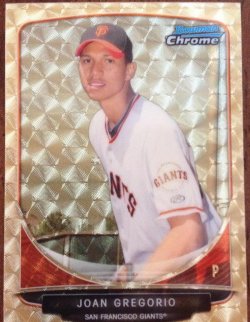 2013 Bowman Chrome Joan Gregorio Mini Superfractor