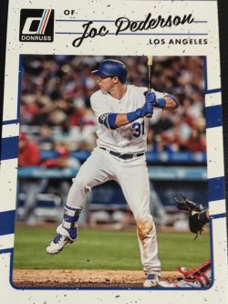 Joc Pederson Los Angeles Dodgers Signed Autographed Blue #31