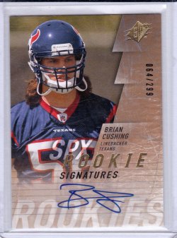 2009  SPX Brian Cushing Rookie Signatures
