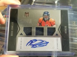 2012 Panini Momentum Brock Osweiler Triple Relic Autograph