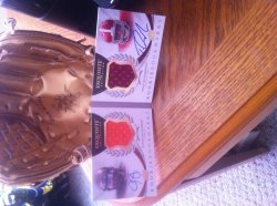 2012 Upper Deck Exquisite Trent Richardson / Justin Blackmon 