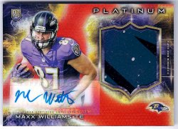 2015 Topps Platinum Maxx Williams Red Patch Autograph 1/1