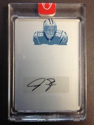2008  Certified Jonathan Stewart Cyan Printing Plate Auto 1/1