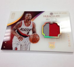 2012-13 Panini Immaculate Damian Lillard Patch