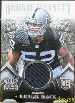 2014 Panini Crown Royale Khalil Mack Rookie Royalty Materials