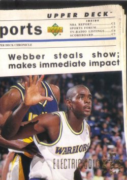 1993-94 Upper Deck SE Electric Court Gold Chris Webber TH
