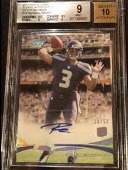 2012 Topps Topps Prime Rookie Autographs Silver Rainbow #78 Russell Wilson