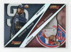 2015 Topps Bowmans Best Mirror Image James Shields and Aaron Nola