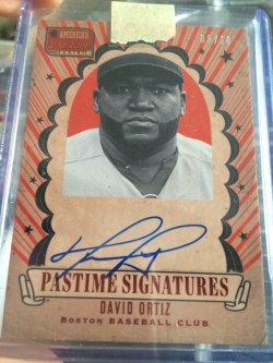  Panini Americas Pastime David Ortiz Pastime Signatures