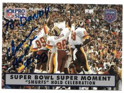1990 ProSet Super Bowl TTM Clarence Harmon 9/23/22
