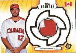 2013 Topps Tribute WBC Edition  PHILLIPPE AUMONT Orange Refractor Patch /25
