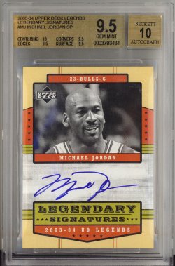 2003-04 Upper Deck Legends Legendary Signatures #MJ Michael Jordan