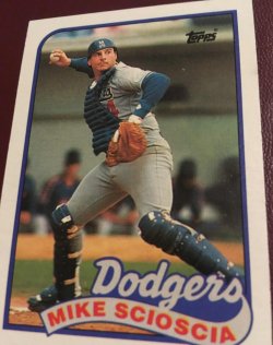 Mike Scioscia # 14 Los Angeles Police Department Baseball Card