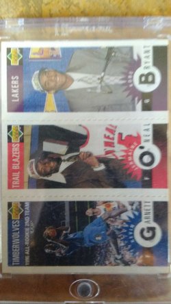 1996 Upper Deck  Kevin Garnett/Jermaine ONeil/Kobe Bryant