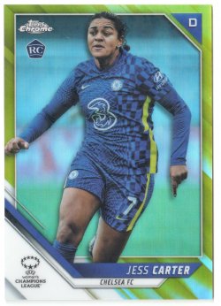 2021-22 Topps Chrome UEFA Womens Champions League Gold Refractor Jess Carter