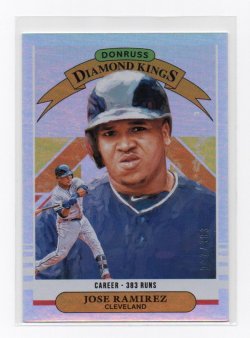 2019 Panini Donruss Career Stat Line Jose Ramirez (Diamond Kings)