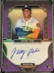 Jeremy Pena Signed 2022 Topps Now #16 RC (PSA)