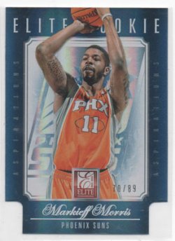 2012 Panini elite Markieff Morris blue aspirations