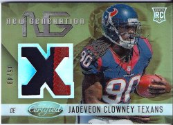 2014 Leaf Certified Next Generation Mirror Gold Patch Jadeveon Clowney