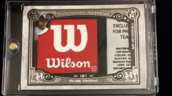 2016 Topps Museum Collection Frank Thomas Momentous Material Laundry Tag