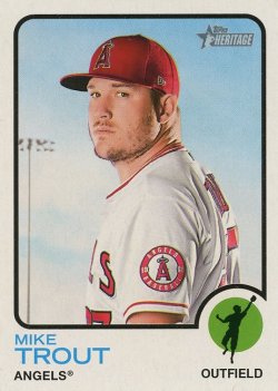 2022 Topps Heritage Mike Trout
