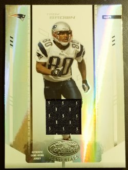 2004 Leaf Certified Troy Brown Game Used Material