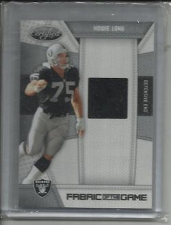 2010  Certified Fabric of the Game Howie Long