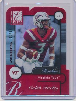   Caleb Farley 2021 Elite 2001 Elite Rookies Aspirations Die Cut RC /97