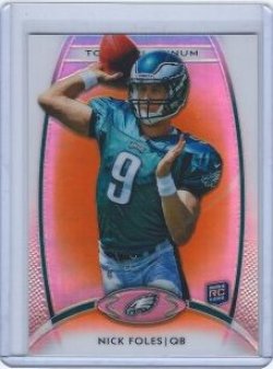 2012 Topps Platinum Nick Foles Orange Refractor