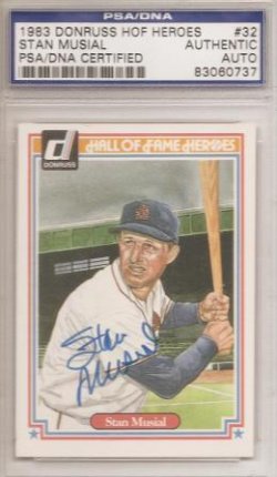 1983 Donruss Hall of Fame Heroes Stan Musial
