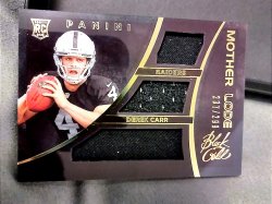 2014 Panini Black Gold Derek Carr Mother Lode Rookie Triple Jersey