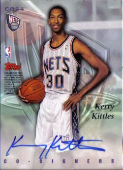 1997-98 Topps Stadium Club Co-Signers Chris Webber / Kerry Kittles Back
