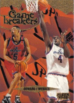 1997-98 Fleer Game Breakers Juwan Howard / Chris Webber