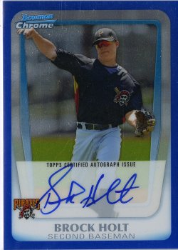 Brock Holt Autographed 2009 Bowman Rookie Card