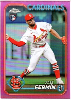 2024 Topps Chrome Fermin, Jose - Pink Refractors