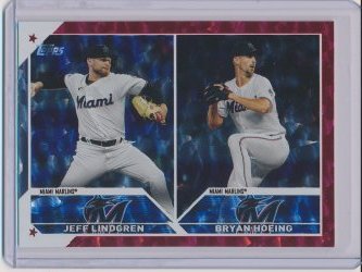    Jeff Lindgren and Bryan Hoeing 2023 Topps Update Red Foilboard RC /199