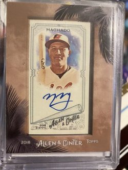 2018 Topps A&G auto manny machado