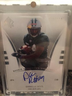 2007 Upper Deck SP Authentic Darrelle Revis Rookie Authentics Signatures