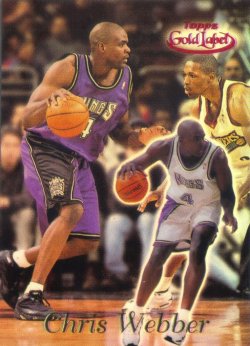 1999-00 Topps Gold Label Class 1 Red Label Chris Webber #ed 61/100
