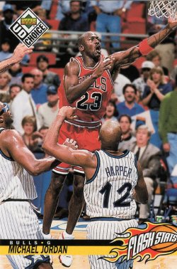 1998 Upper Deck UD Choice Michael Jordan Flash Stats