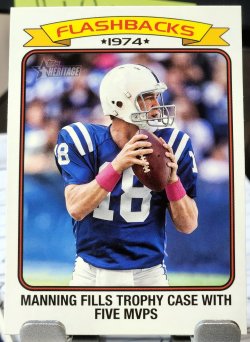 2023 Topps Composite Football Peyton Manning Football Flashbacks