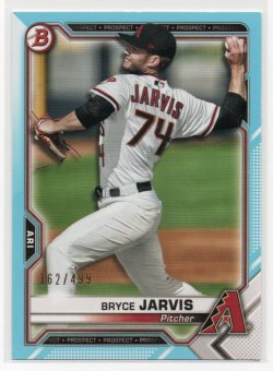 2021 Topps Bowman Prospects Sky Blue Bryce Jarvis