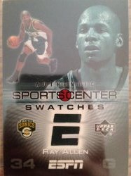 2005-2006 Upper Deck ESPN Ray Allen [Sportscenter Swatches] #SCS-RA